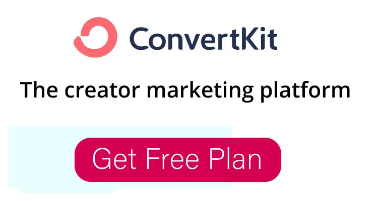 ConvertKit Get Free Plan 750 x 400