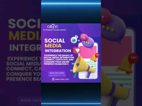 Revolutionizing Course Creation: Ortyc’s Social Media Integration#ortyc#coursecreator [Video]