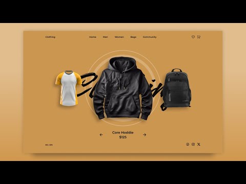 Responsive Clothing Website Design Using HTML CSS And JavaScript [Video]