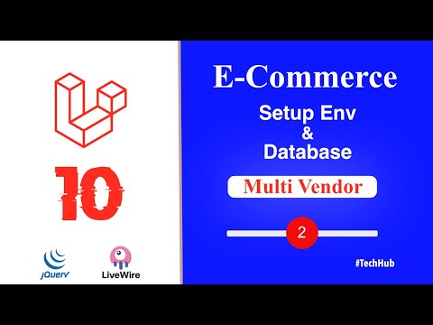 ECommerce Multi Vendor Laravel 10 Project #2 Setup .env and Database [Video]