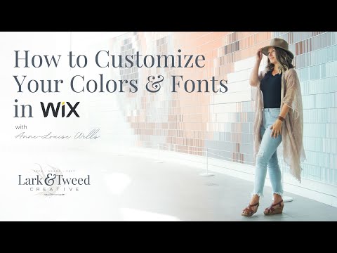 How to Customize Your Colors and Fonts in WIX [Video]