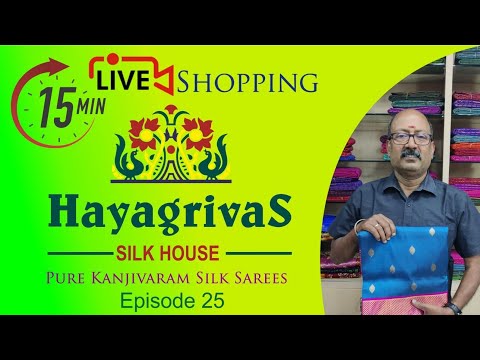 15 Mins LIVE Shopping with Hayagrivas Silk House – Exclusive Kanchipattu Online Shopping [Video]