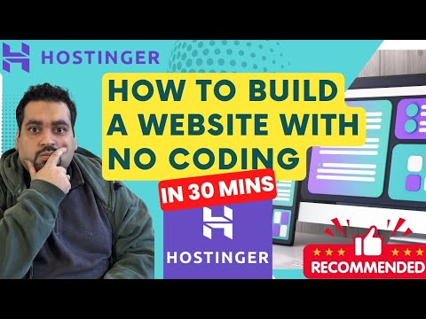 How to Build Your Own Website with NO Code using Hostinger AI Website Builder Tutorial [2024] [Video]