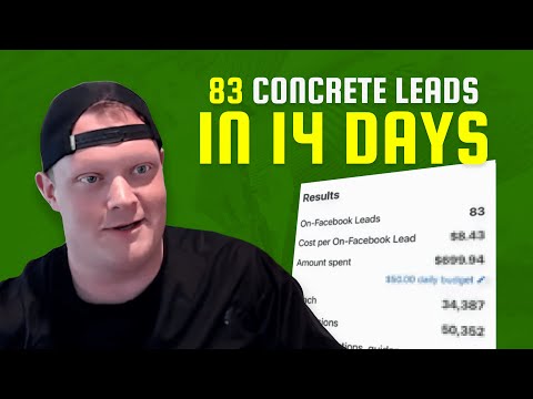 Concrete Contractor Facebook Ads | Concrete Contractor Marketing Facebook Ads PPC [Video]