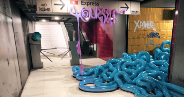 Reality-Mixing Ad Unleashes Digital Art on City Scenes [Video]