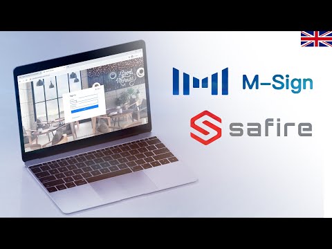 🔷 M-Sign | Content management software for Safire Monitors [Video]