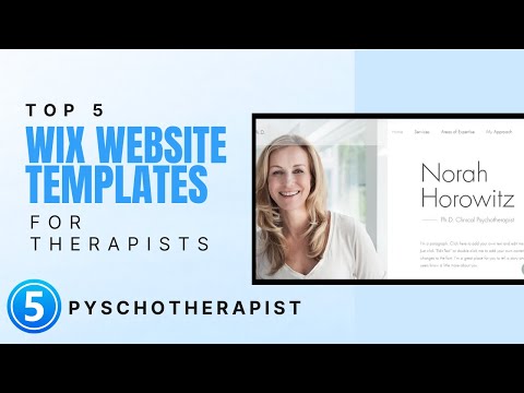 Top 5 Wix Website Templates for Therapists: 5 – Psychotherapist [Video]
