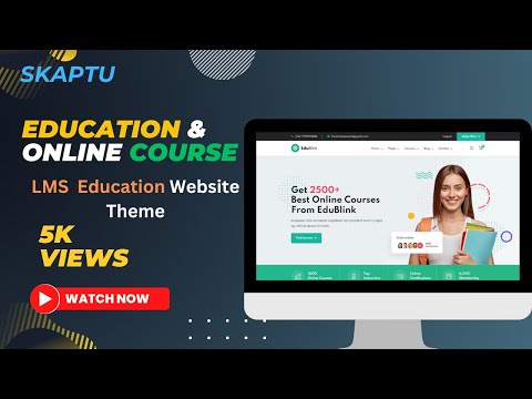 Education & Online Course | LMS | Education Website Theme#wordpress [Video]