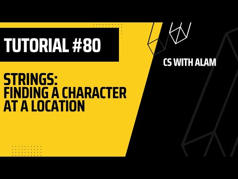 Strings: Finding a character at a location | Web Development Tutorial [Video]