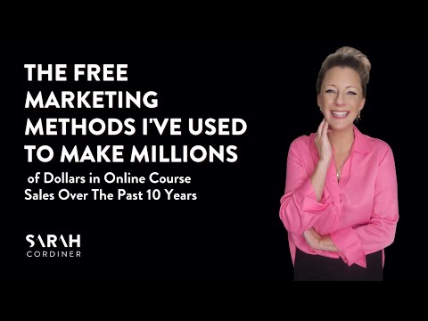 The Free Marketing Methods I’ve Used To Make Millions of Dollars in Online Course [Video]
