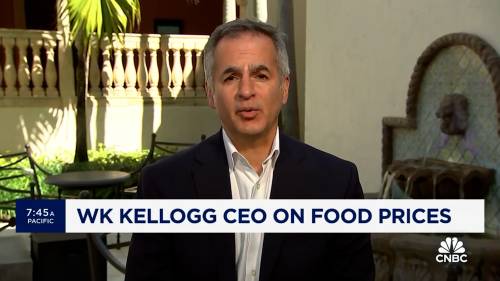 Kellog CEO says company embracing cereal for dinner strategy as food prices rise [Video]
