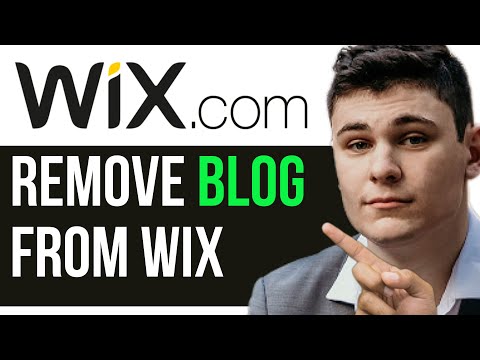 HOW TO REMOVE BLOG FROM WIX 2024! (FULL GUIDE) [Video]