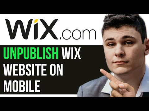HOW TO UNPUBLISH WIX WEBSITE ON MOBILE 2024! (FULL GUIDE) [Video]