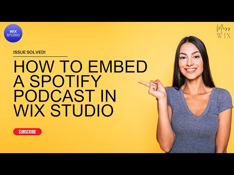 How to Embed a Spotify Podcast in Wix Studio Site  in 2024 – Miss Wix [Video]