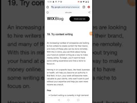 earn money by trying content writing on wix com [Video]