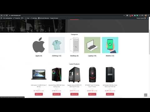 Adding a latest product Slider | Project 4 – eCommerce Website using WordPress | Lesson 91 [Video]