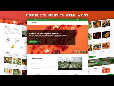 Complete Responsive website using HTML, CSS, Bootstrap | Product Website Design Step by Step | [Video]