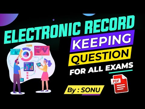 Electronic record keeping MCQs | Document and content management system Questions in computer PDF [Video]