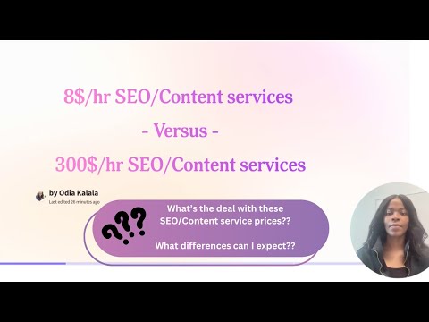 Differences between low budget SEO/Content Marketing vs. high budget SEO/Content Marketing services [Video]