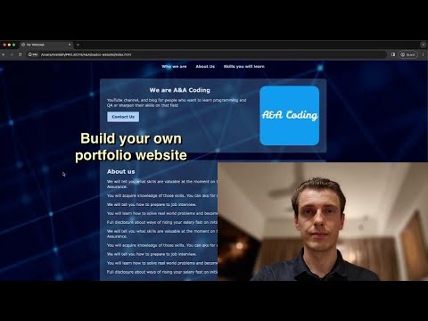 Web Basics – Practice – Build portfolio website [Video]