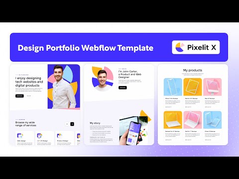 Design Portfolio Website Template | Pixelit X – BRIX Templates [Video]