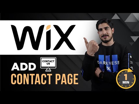 Wix Contact Us Page Tutorial 2024 | How To Add Contact Page In Wix | Contact Page Wix [Video]