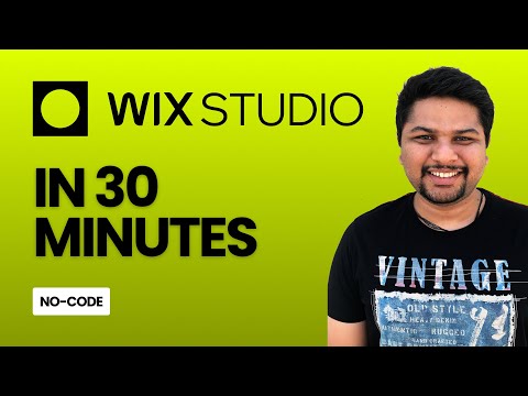 Wix Studio Crash Course: Build Stunning Websites in 30 MINUTES (2024) [Video]