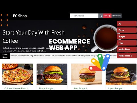 How to Make Online Shopping Website by web app Script I E-Commerce | Online Order [Video]