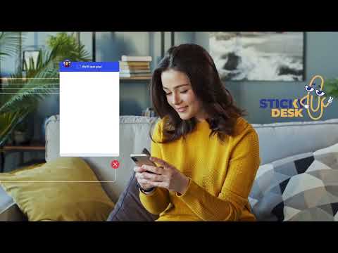 Stickydesk.com SMS + Social + AI + Email + Website [Video]