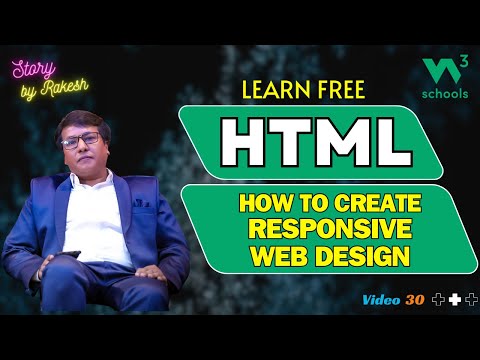 Video 30 – HTML Tutorial for Beginners 2024 | How to create Responsive Web Design | w3schools [Video]