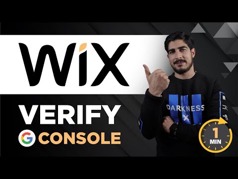 How To Verify Google Search Console In Wix 2024 | Wix Google Search Console Verification Tutorial [Video]