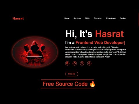 How to make a Responsive Portfolio Website using HTML, CSS And JAVASCRIPT | HK Tutorials [Video]