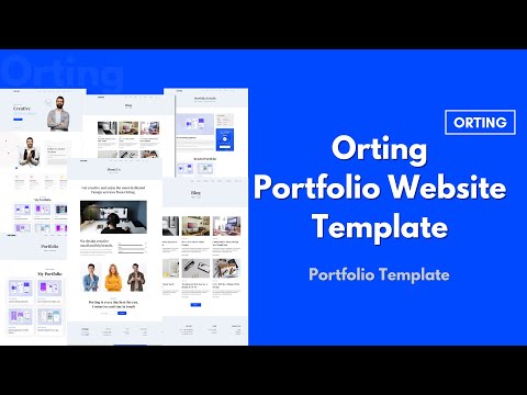 Orting Portfolio Template / Build Your Perfect Website [Video]