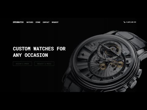Creating Fancy Watch Store  Store Ecommerce using HTML, CSS and Javascript Part 1 [Video]