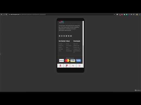 Mobile Optimization for Header and Footer | Project 4 – eCommerce Website | Lesson 117 [Video]