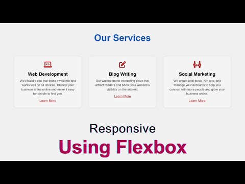 How To Make Our Services Page In HTML and CSS | Responsive Web Design [Video]