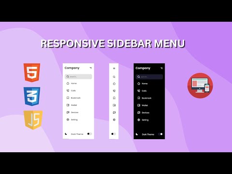 “Creating a Responsive Sidebar Menu with HTML, CSS, & JavaScript” [Video]