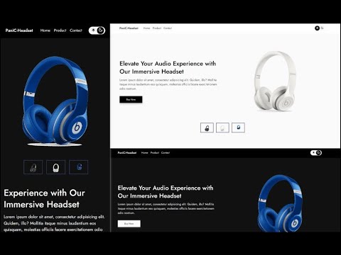 Creating Modern Headset Store Ecommerce using HTML, CSS and Javascript Part 1 [Video]