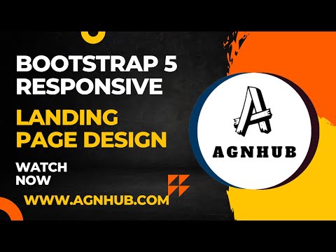 Bootstrap 5 Responsive Landing Page Design | Responsible website design [Video]