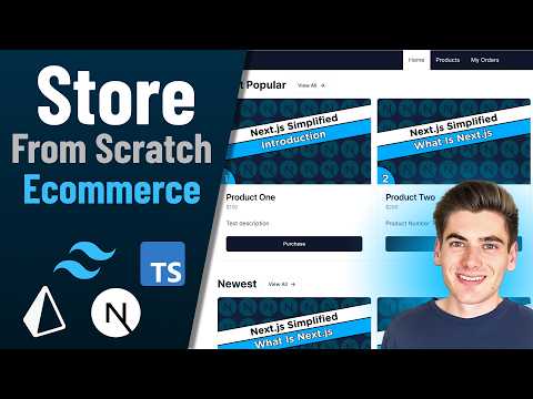 Full Stack Ecommerce Store With Admin Dashboard From Scratch – Next.js, Prisma, Stripe, Tailwind [Video]