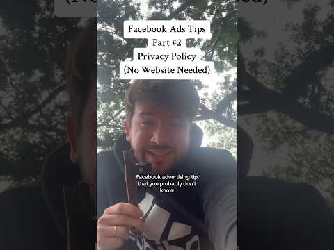 MUST KNOW FACEBOOK ADS TIP [Video]