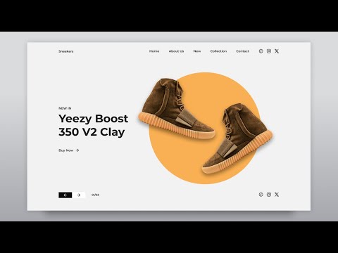 Responsive Sneaker Website Design Using HTML CSS And JavaScript [Video]