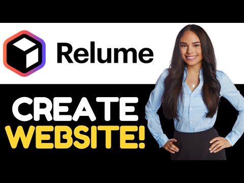 HOW TO CREATE A WEBSITE WITH RELUME WEBSITE BUILDER 2024! (1 MIN) [Video]
