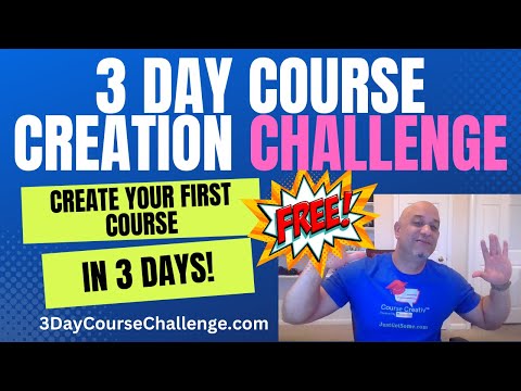 3 Day Course Creation Challenge [Video]