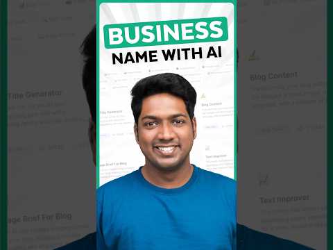 Choose Your Business Name with AI | Business Name Generator [Video]