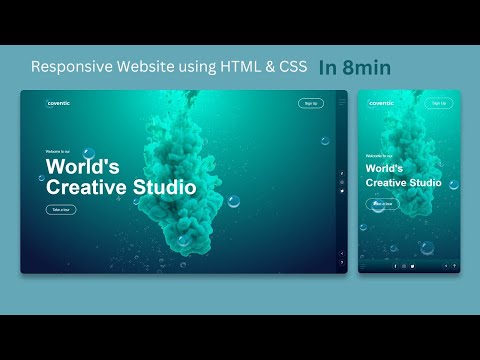 Create a Responsive Website Using HTML & CSS || Responsive web design tutorial [Video]