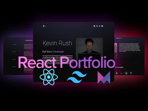 Build and Deploy Responsive React portfolio website: React |  Framer Motion| Tailwind CSS [Video]