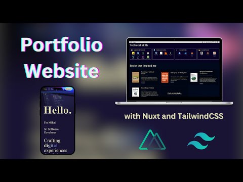 Build a Stunning Portfolio Website with Nuxt.js, TailwindCSS and Bun – Step-by-Step Guide [Video]