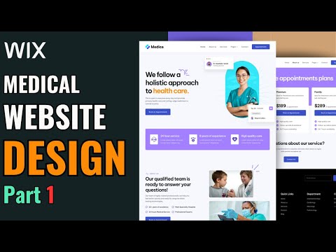How To Create Medical/Health Website Using WIX | Part 1 [Video]