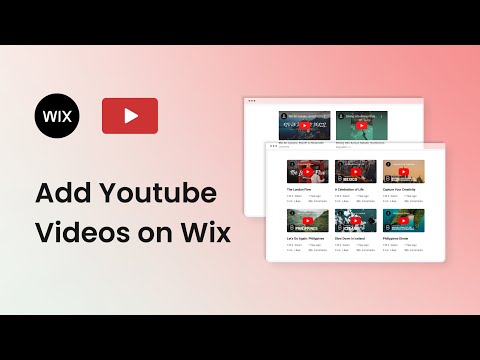 How to add Youtube Video & Channel to Wix Website